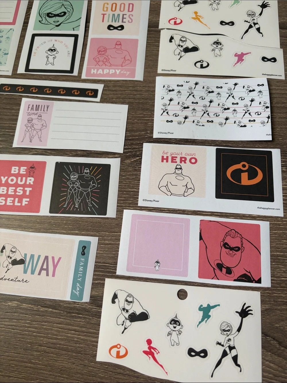 ❤️ $3 Disney The Incredibles Not So Mystery Happy Planner Sticker Set